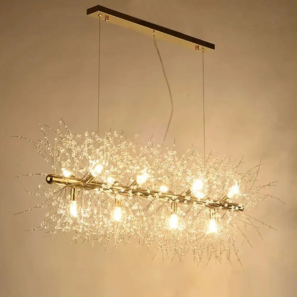 Crystal Dandelion Chandelier theluxeloft