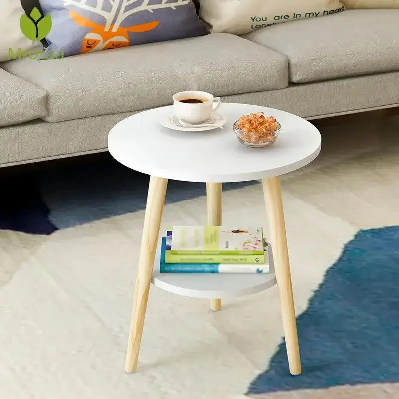 Creative Nordic Low Round Coffee Table theluxeloft