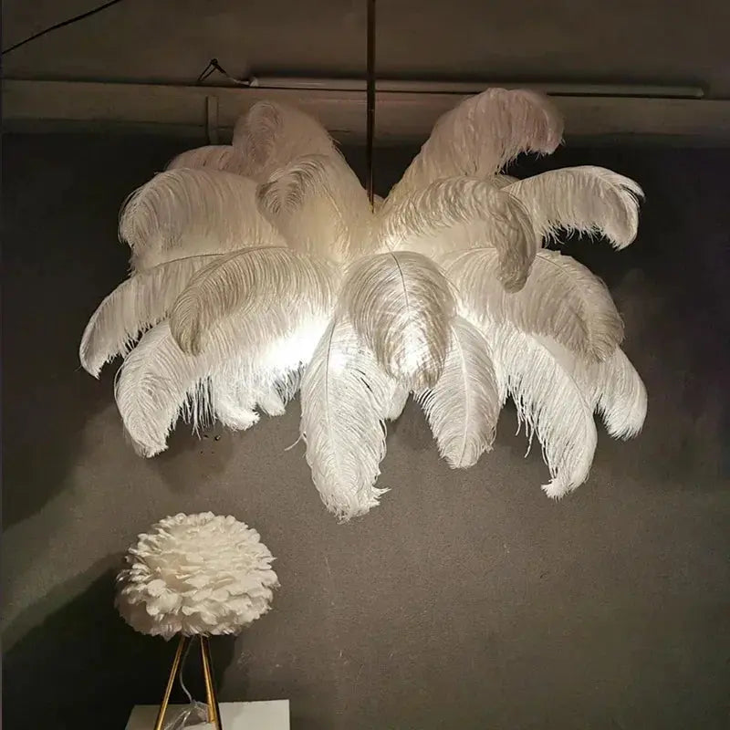 Feather Chandelier theluxeloft