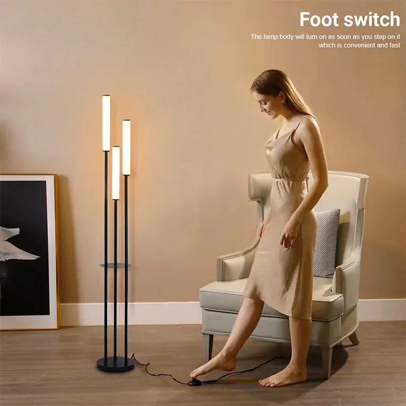 LED Shelf Floor Lamp theluxeloft