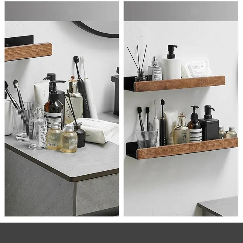 Nordic Style Wooden Wall Shelf theluxeloft