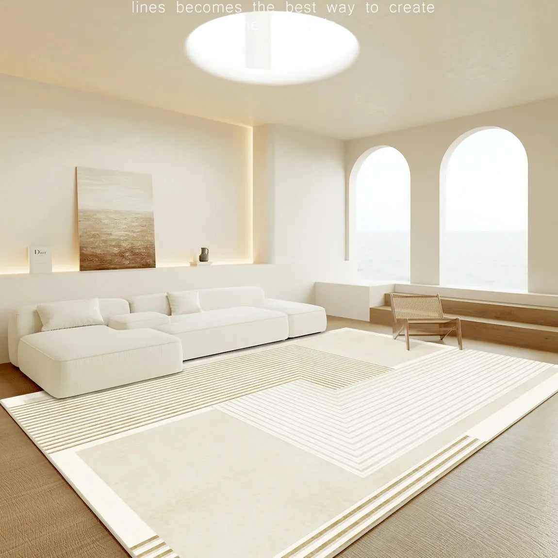 Japanese Minimalist Carpet theluxeloft