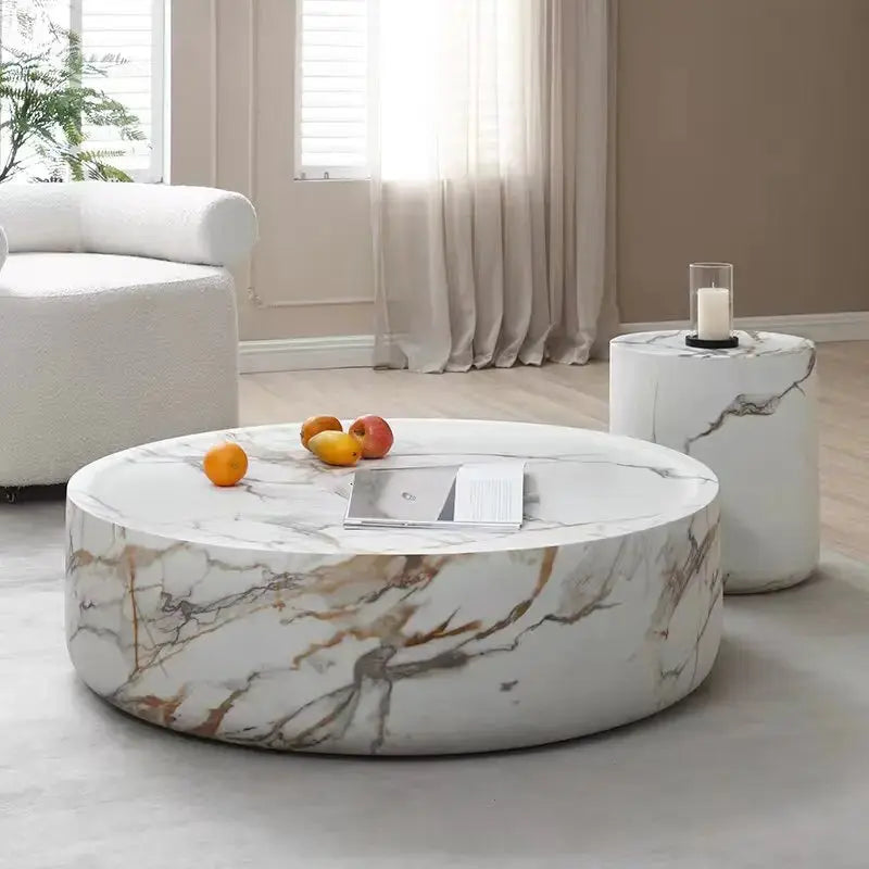 Wabi Sand wind travertine coffee table The Luxe Loft