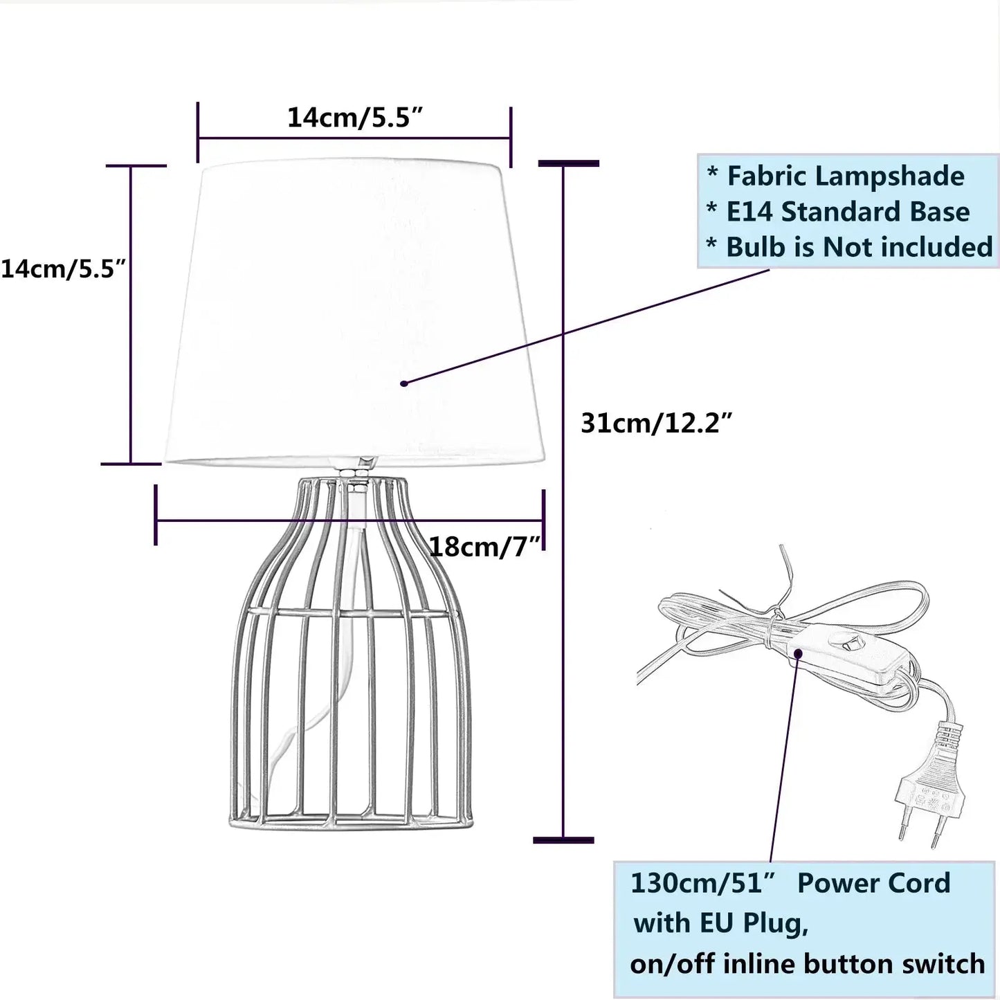 40W Stylish Table Lamp - Image #5